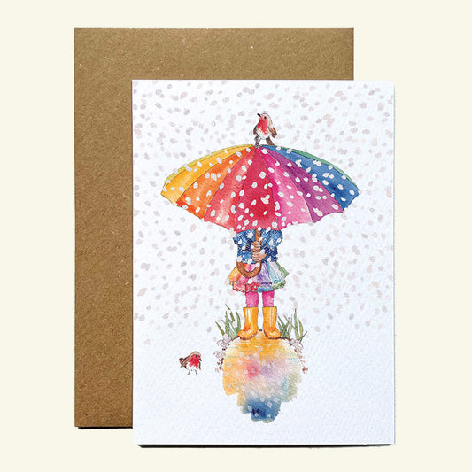 Rainbow Puddle, Christmas Card