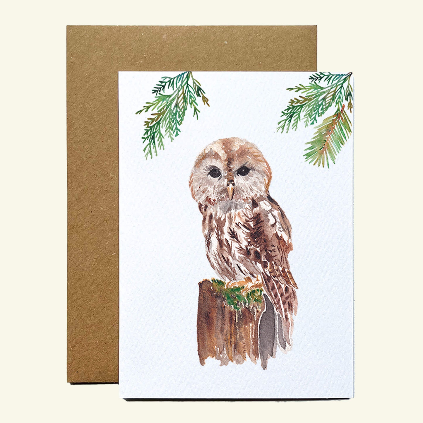 Tawny Owl Greetings Card