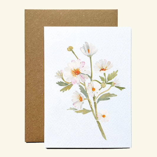 Daisy Flower Greetings Card