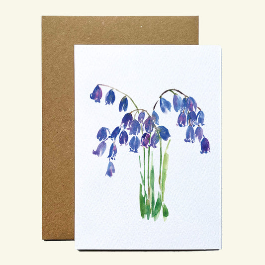 Bluebell Flower Greetings Card