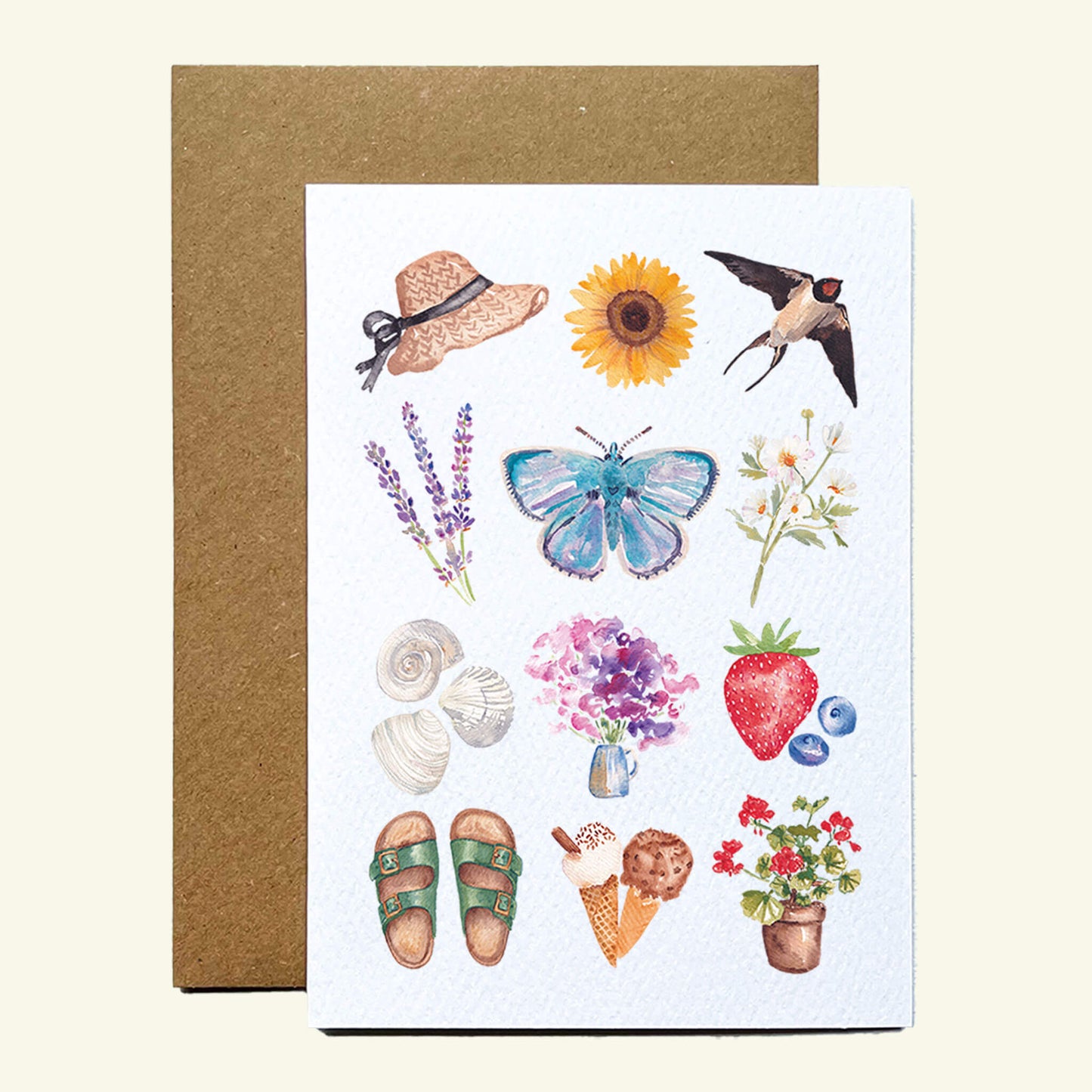 Summer Elements Greetings Card