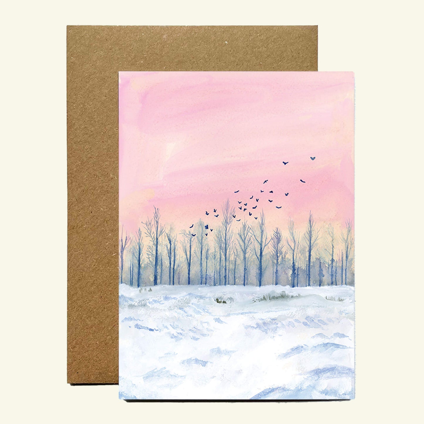 Winter Morning, Landscape Christmas Card