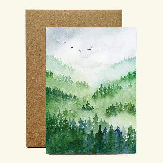 Forest Landscape Greetings Card