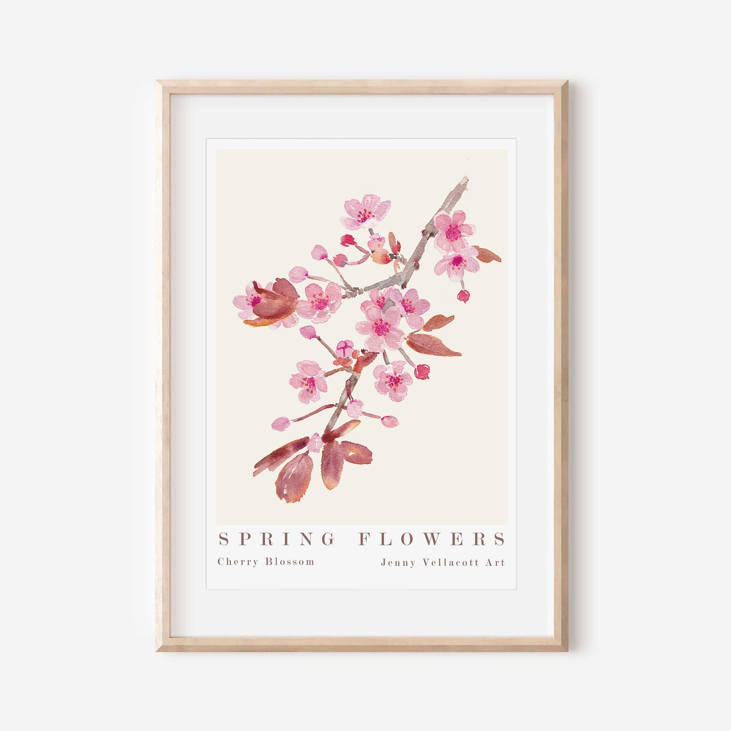 Cherry Blossom Spring Flowers Art Print