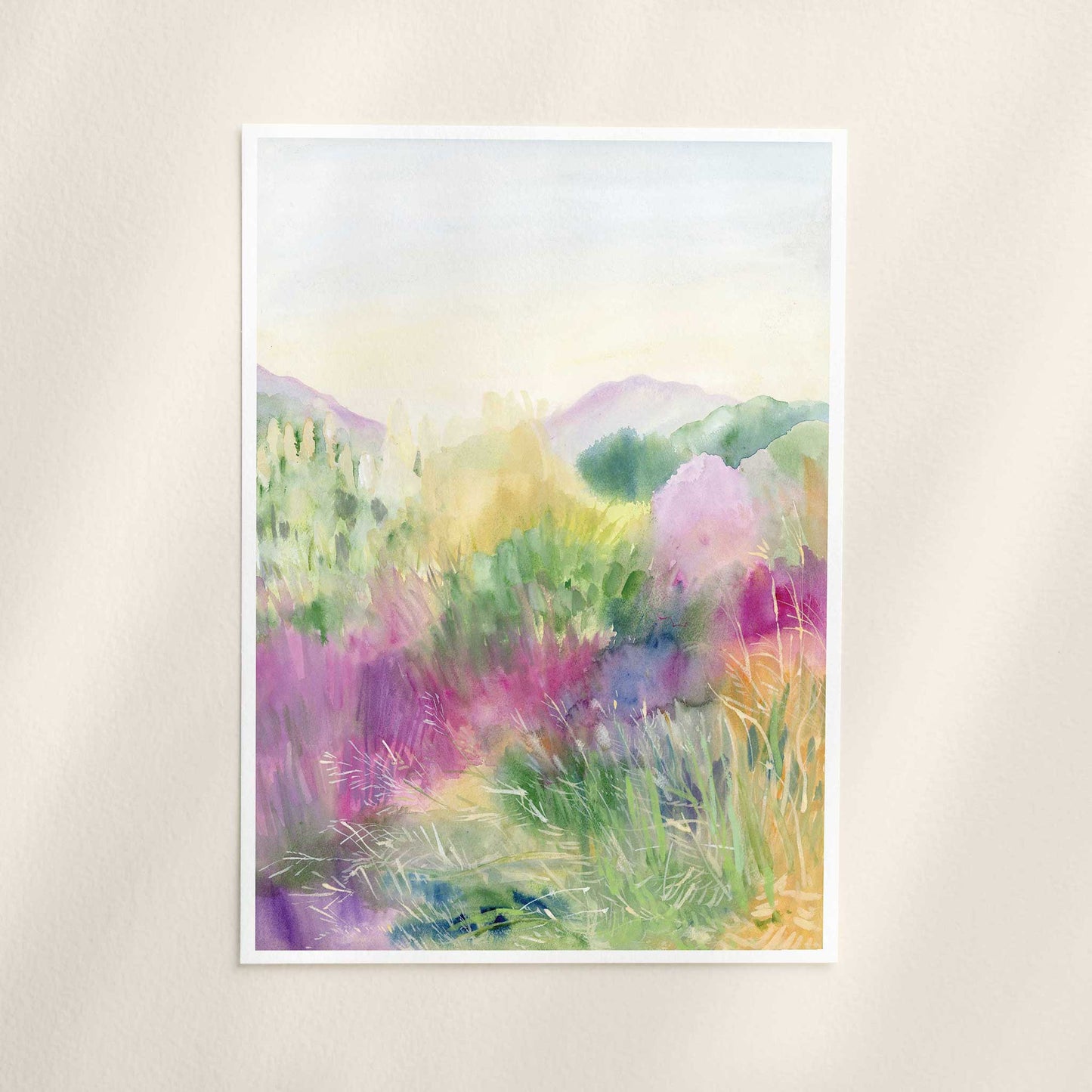 Grasses Landscape Art Print