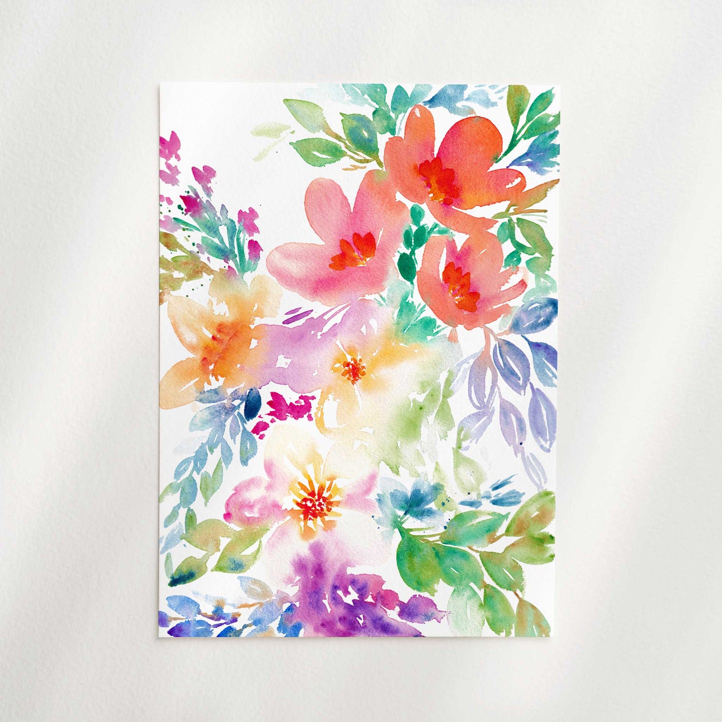 Water Florals Art Print