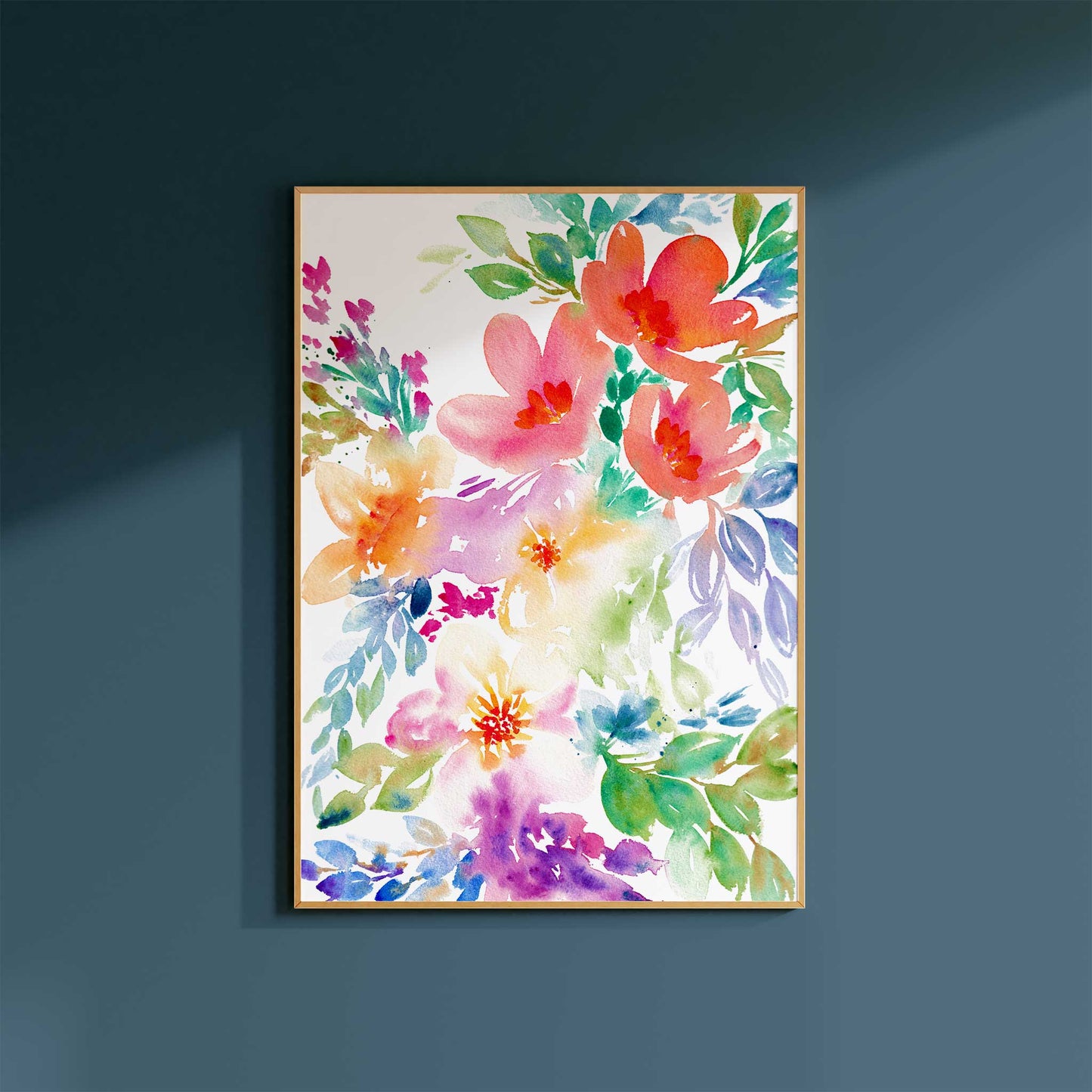 Water Florals Art Print