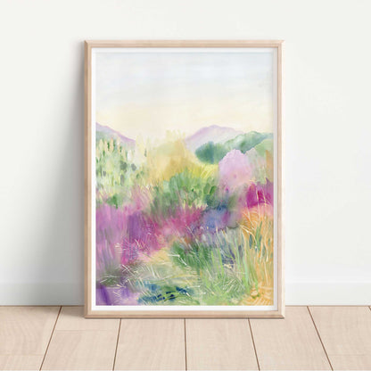 Grasses Landscape Art Print