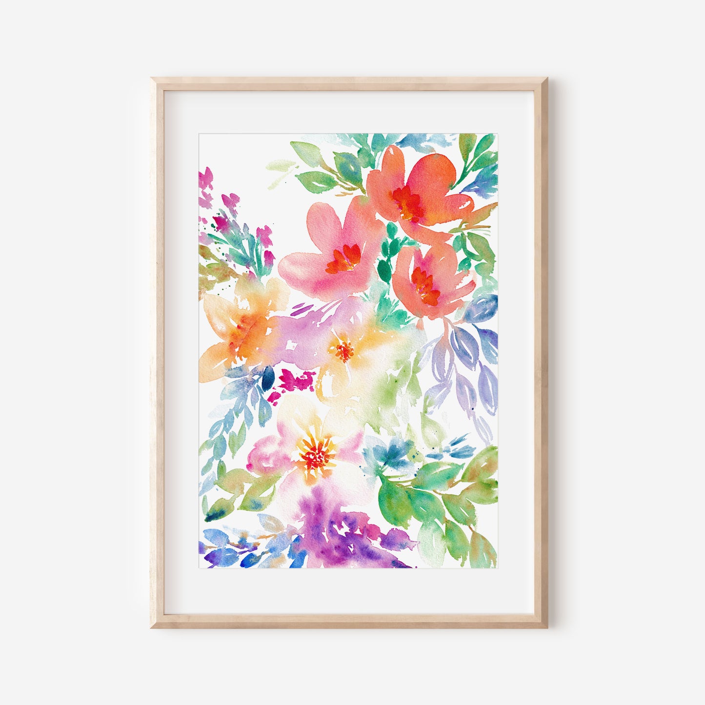 Water Florals Art Print